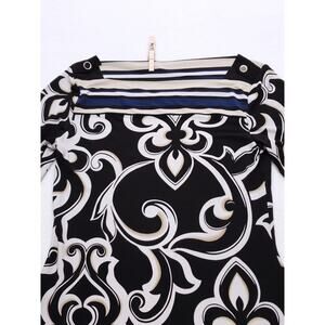 White House Black Market Casual Top Dress Long Sleeve Womens Size XS Black